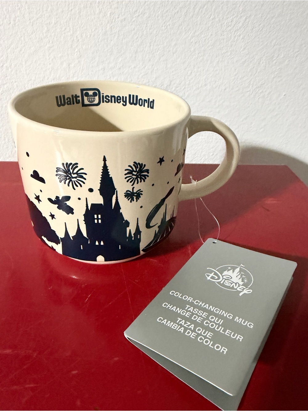Disney Cream and Navy Castle Color-Changing Mug